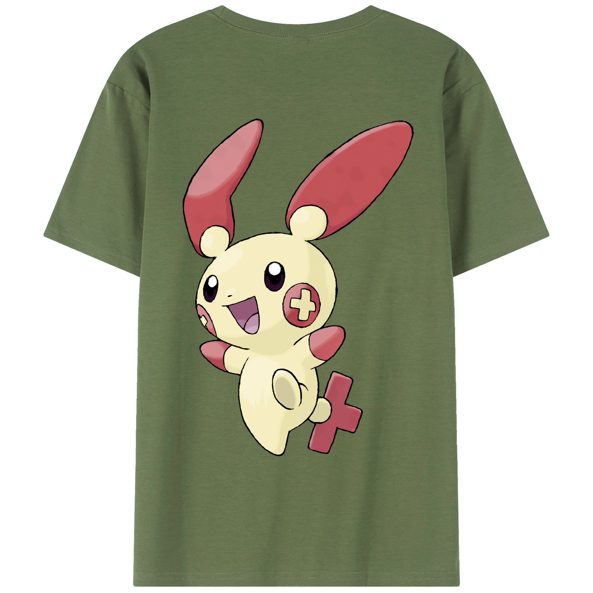 （画像用） ポケットモンスター Pokémon 綿100％ メンズ半袖Tシャツ（バックプリント） 通気性